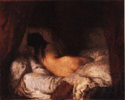 Jean Francois Millet Reclining Nude Spain oil painting art